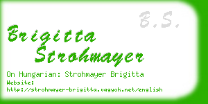 brigitta strohmayer business card